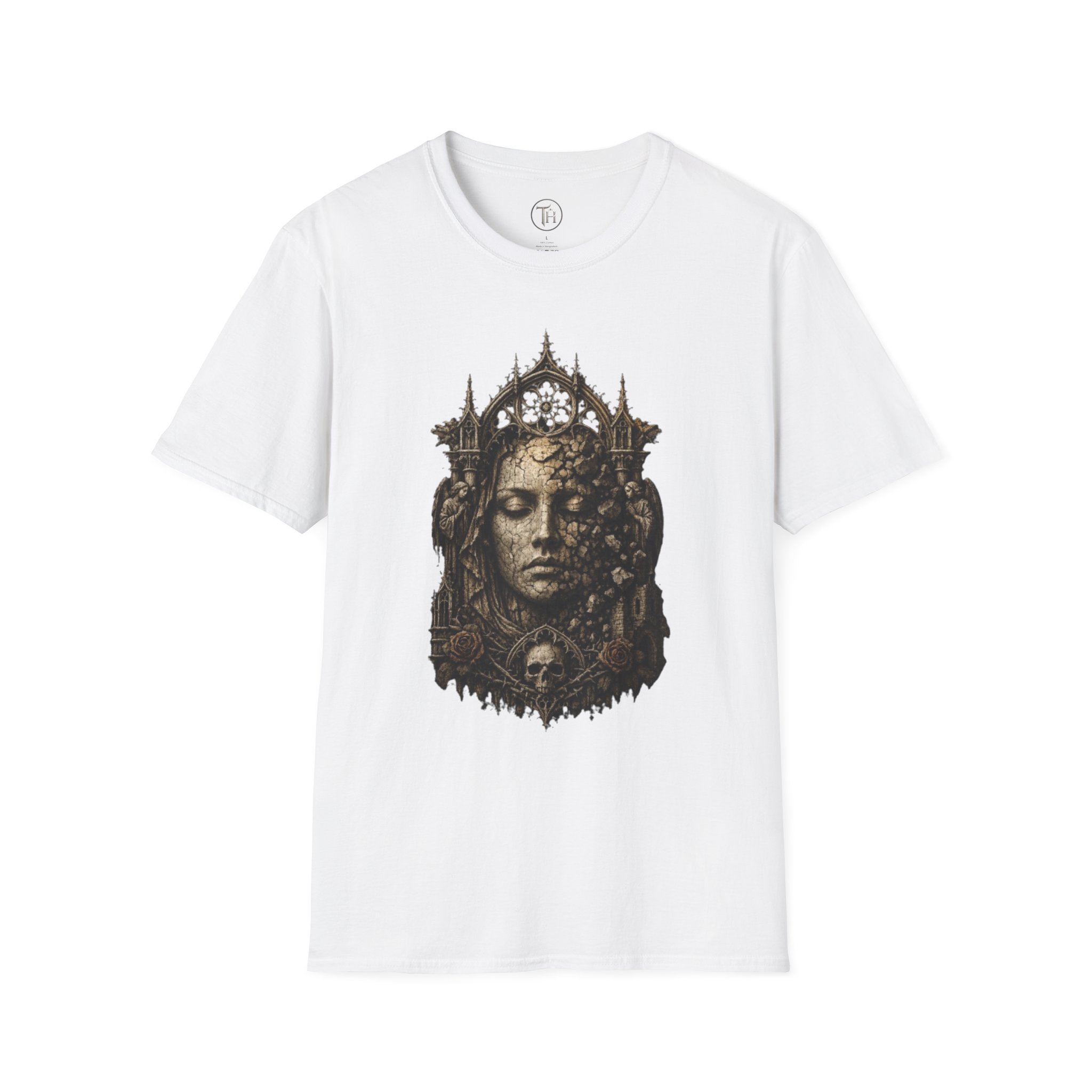Gothic Queen T-Shirt — Ornate Crowned Woman Art Tee - Image 3