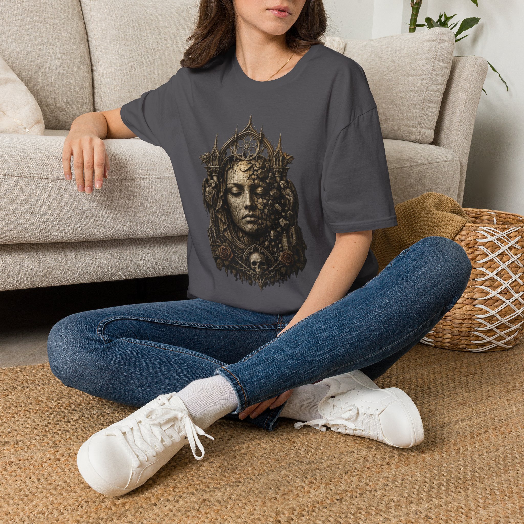 Gothic Queen T-Shirt — Ornate Crowned Woman Art Tee - Image 30