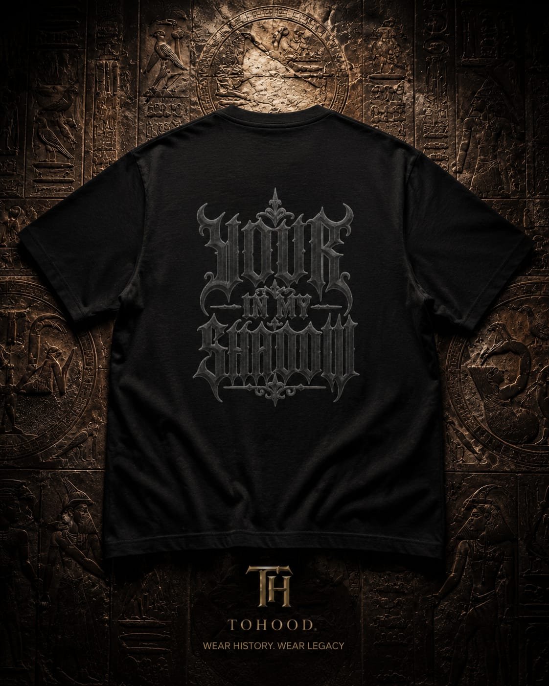 T-Shirt — Gothic Raven "Your In My Shadow" Graphic Tee
