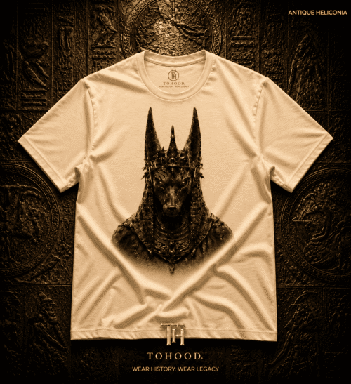 20260729051851-1f18b0cf-c0ac-67d8-9f1b-3e1b30c7ee70.png Anubis-Inspired Graphic T-Shirt — Egyptian Jackal Head Design