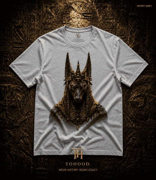 20260729051851-1f18b0cf-c6fb-6792-9572-ba7485e3fc77.png Anubis-Inspired Graphic T-Shirt — Egyptian Jackal Head Design