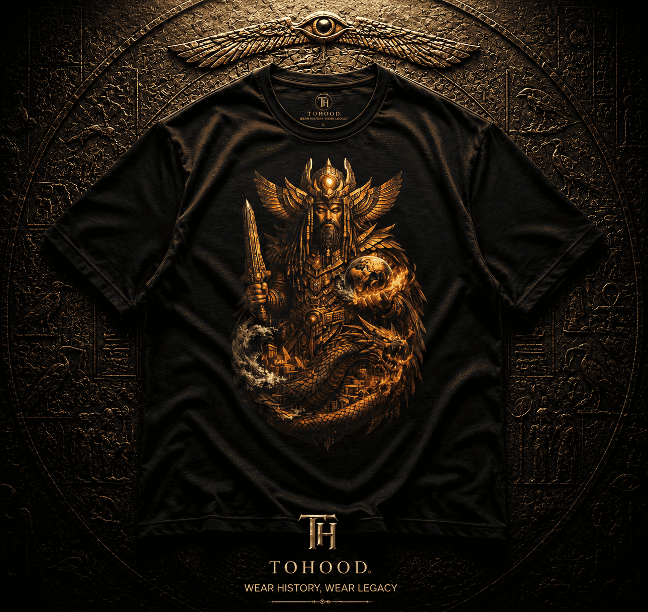 Viking Warrior Helmet Graphic T‑Shirt — Norse Odin Fantasy Art Tee