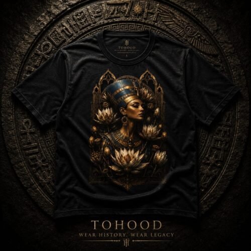 Egyptian Queen Graphic T‑Shirt — Vintage Goddess Portrait Tee