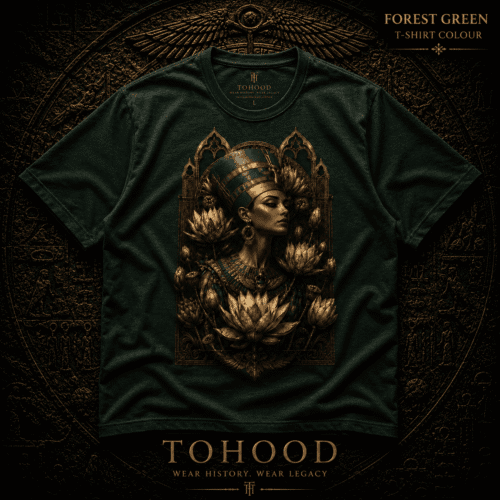 20260731173854-1f18d06b-3aac-6e74-af83-06da97c25062.png Egyptian Queen Graphic T‑Shirt — Vintage Goddess Portrait Tee