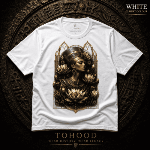 20260731173855-1f18d06b-4346-60b2-b042-fe3302eef473.png Egyptian Queen Graphic T‑Shirt — Vintage Goddess Portrait Tee