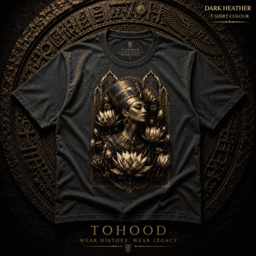 20260731173857-1f18d06b-5606-6cc4-9647-aeefbfb528e2.png Egyptian Queen Graphic T‑Shirt — Vintage Goddess Portrait Tee