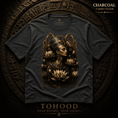 20260731173857-1f18d06b-561e-6f18-9779-8a4b5fbd361e.png Egyptian Queen Graphic T‑Shirt — Vintage Goddess Portrait Tee