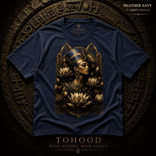 20260731173858-1f18d06b-5890-6bb6-b68f-725db07a3c6a.png Egyptian Queen Graphic T‑Shirt — Vintage Goddess Portrait Tee