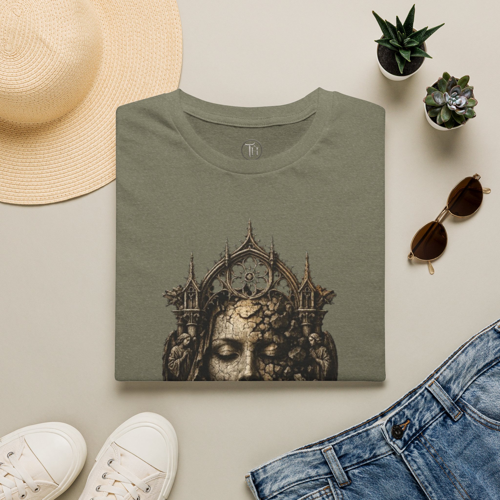 Gothic Queen T-Shirt — Ornate Crowned Woman Art Tee - Image 13