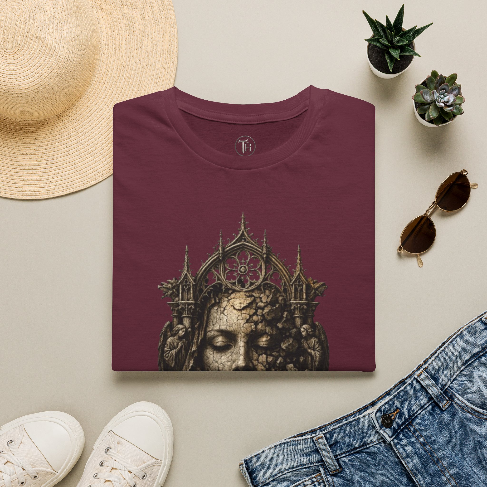 Gothic Queen T-Shirt — Ornate Crowned Woman Art Tee - Image 9