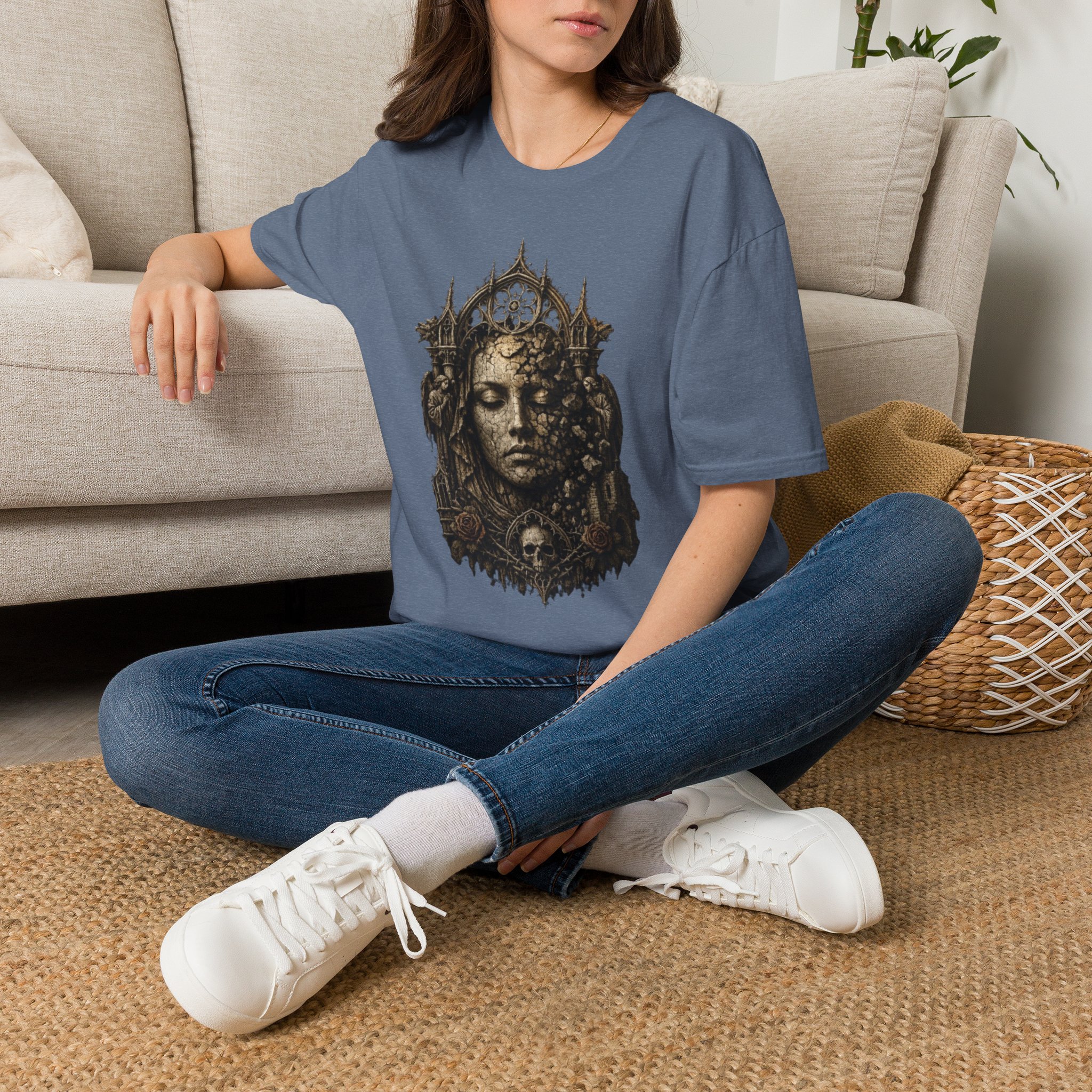 Gothic Queen T-Shirt — Ornate Crowned Woman Art Tee - Image 26