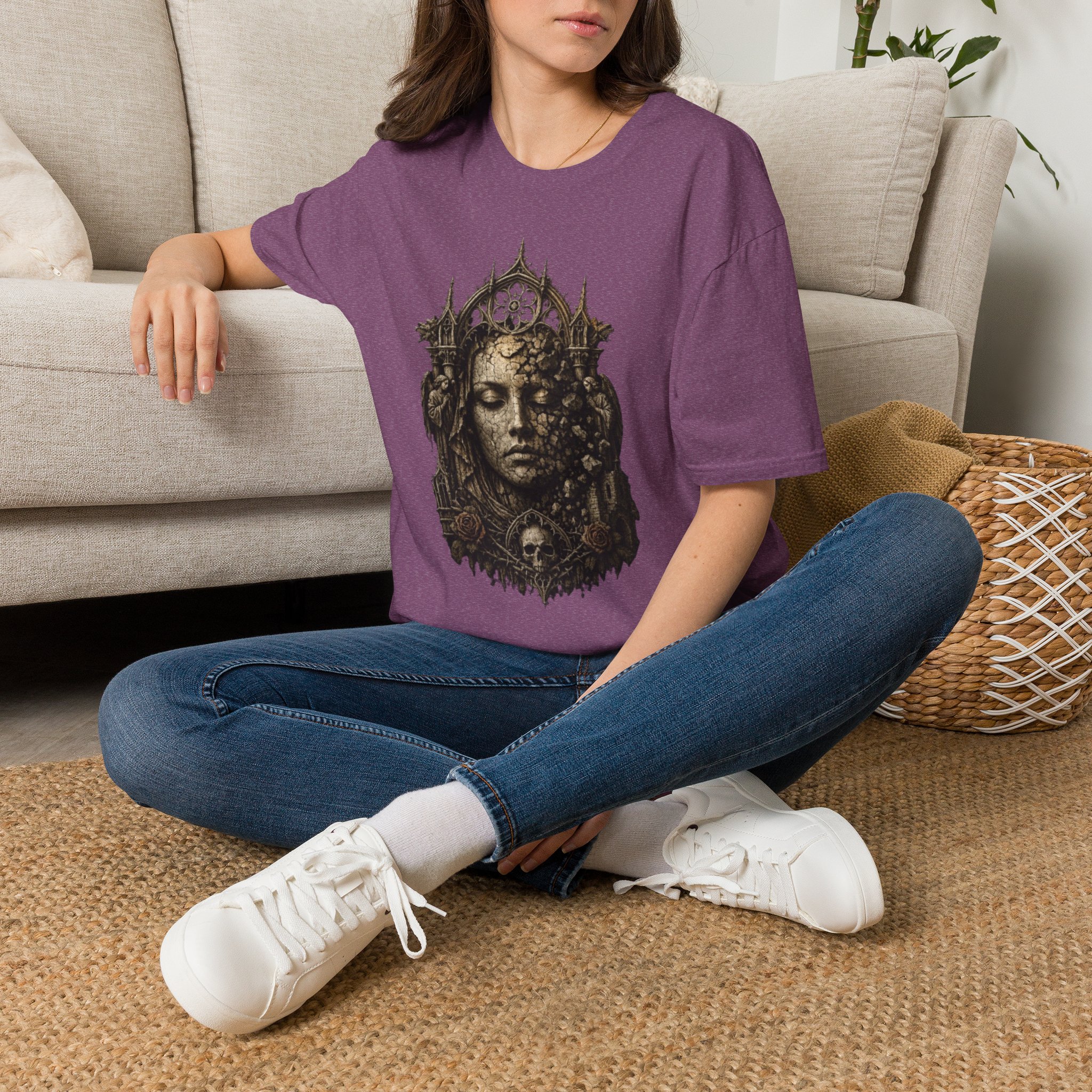 Gothic Queen T-Shirt — Ornate Crowned Woman Art Tee - Image 50