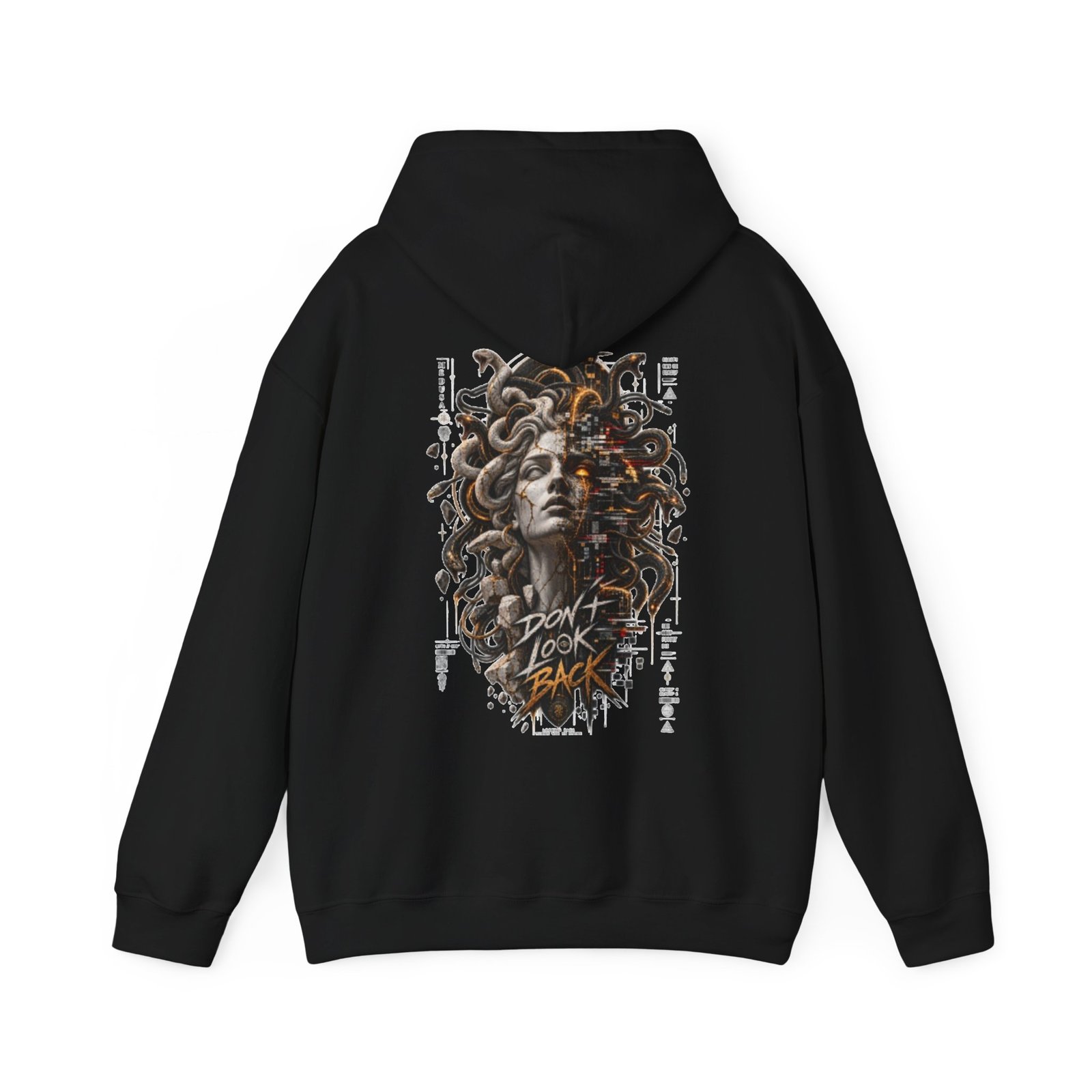 Medusa 'Face the Curse' Graphic Hoodie — Don’t Look Back Mythic Streetwear