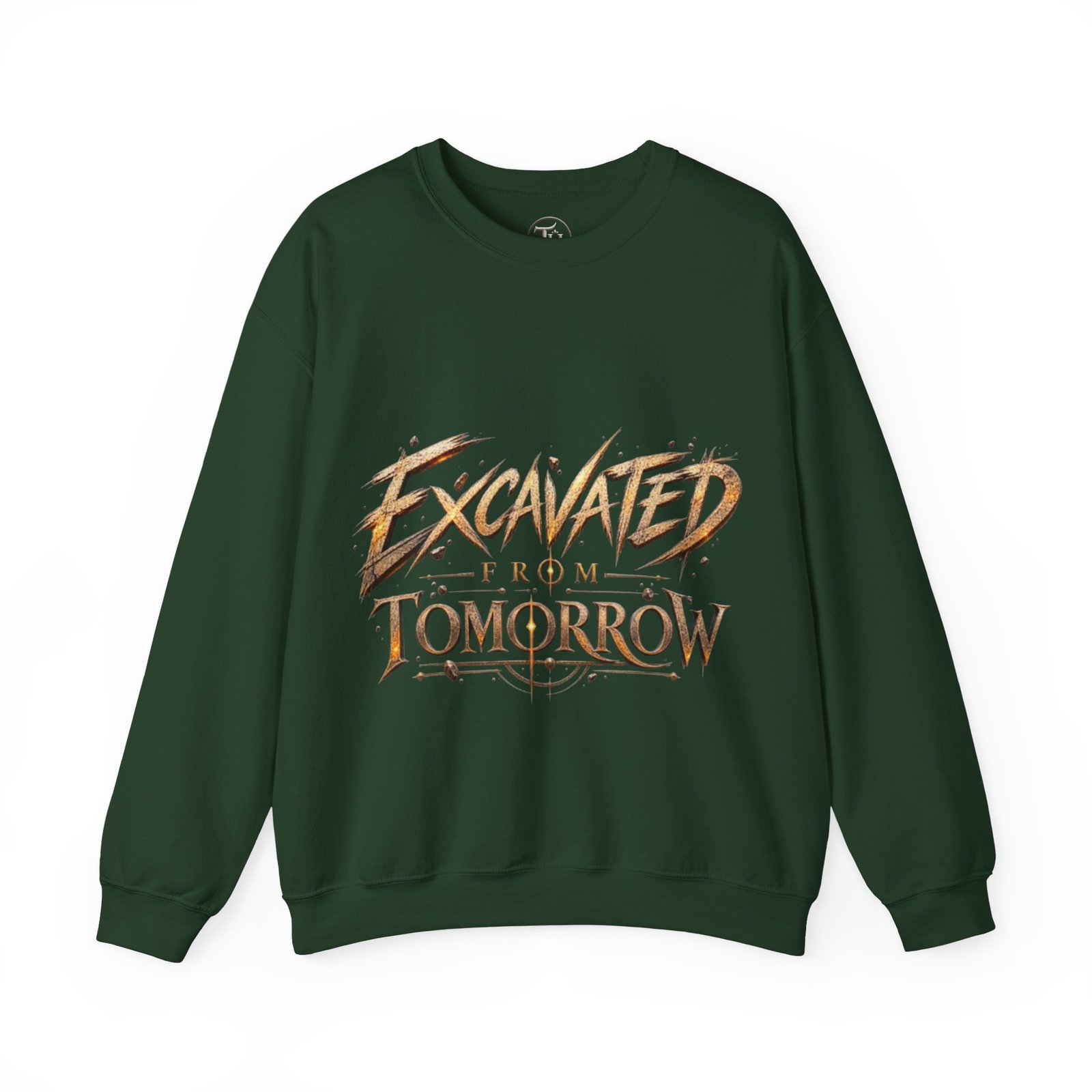 Crewneck Sweatshirt — "Excavated From Tomorrow" Retro Futurism Graphic Pullover - Image 11