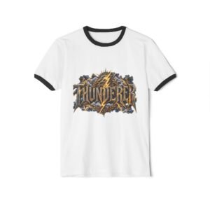 Zeus Thunder Ringer T-Shirt — Vintage Greek God Lightning Tee - Image 7