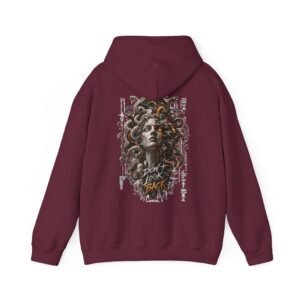 Medusa 'Face the Curse' Graphic Hoodie — Don’t Look Back Mythic Streetwear - Image 6