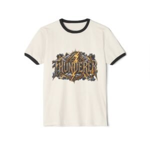 Zeus Thunder Ringer T-Shirt — Vintage Greek God Lightning Tee - Image 5