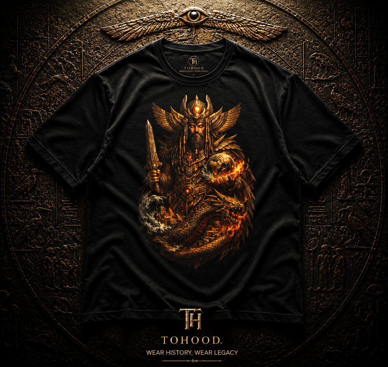 Viking Warrior Helmet Graphic T‑Shirt — Norse Odin Fantasy Art Tee