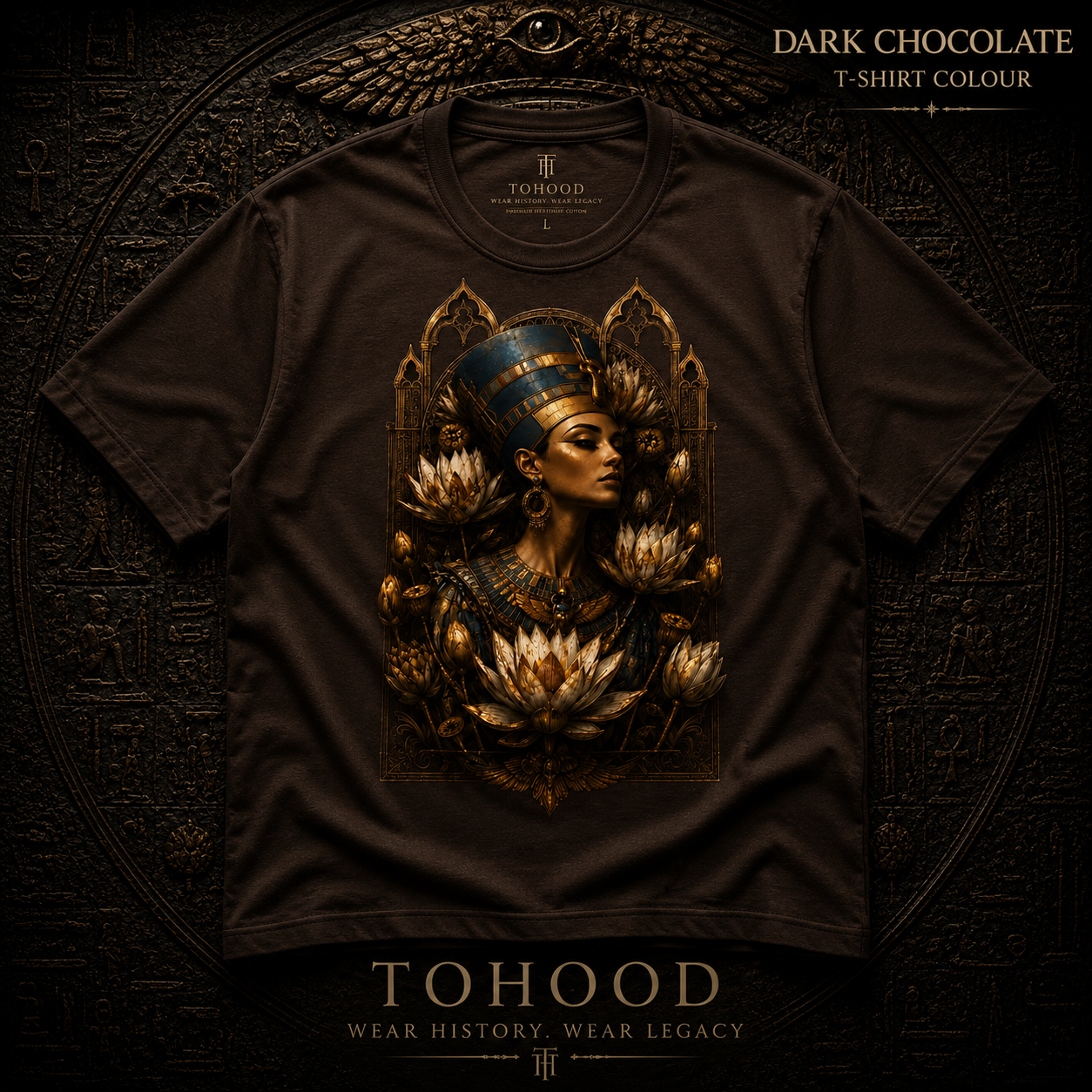 Egyptian Queen Graphic T‑Shirt — Vintage Goddess Portrait Tee - Image 5