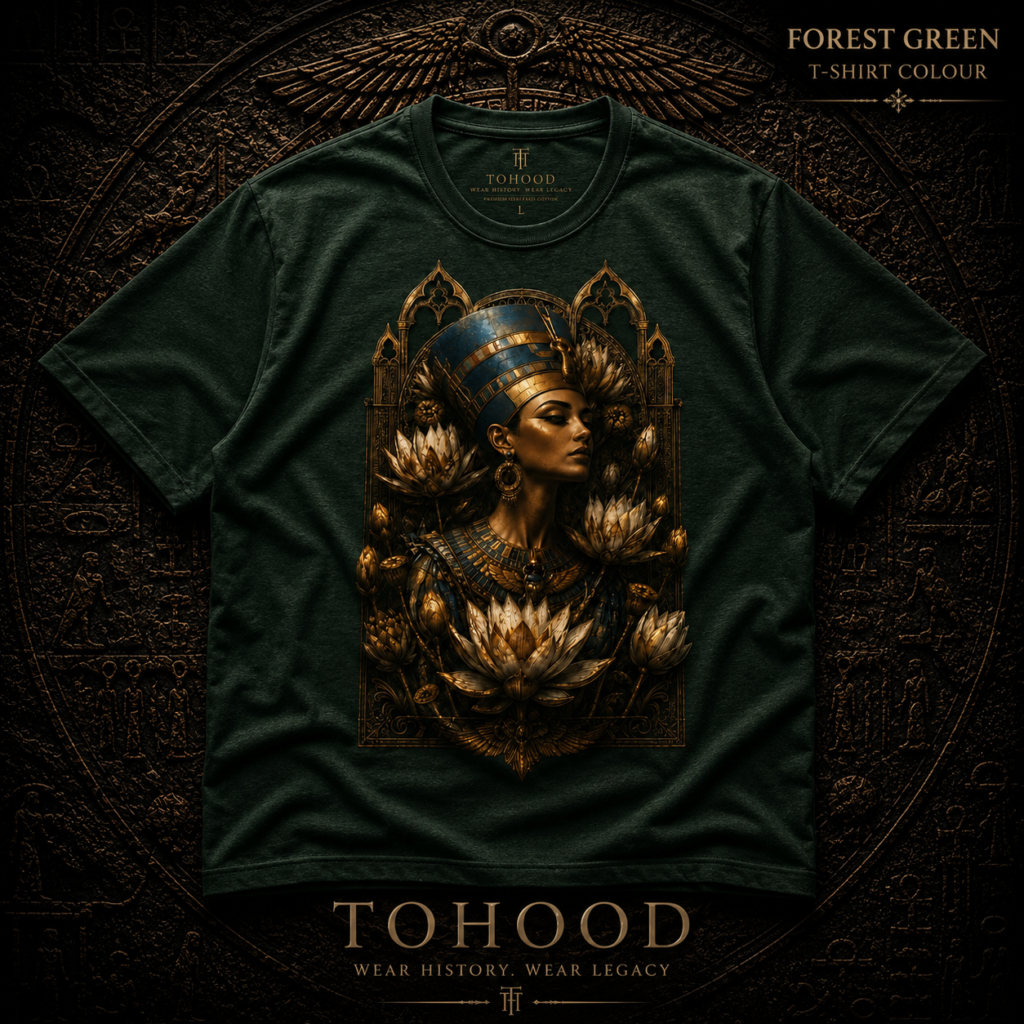 Egyptian Queen Graphic T‑Shirt — Vintage Goddess Portrait Tee