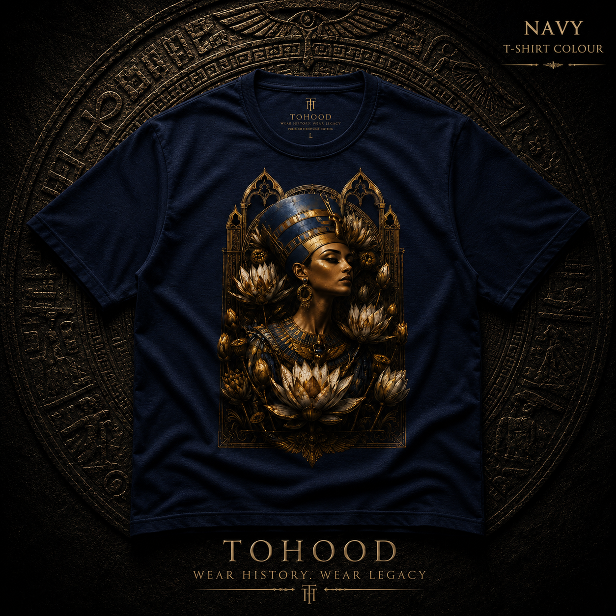Egyptian Queen Graphic T‑Shirt — Vintage Goddess Portrait Tee - Image 7
