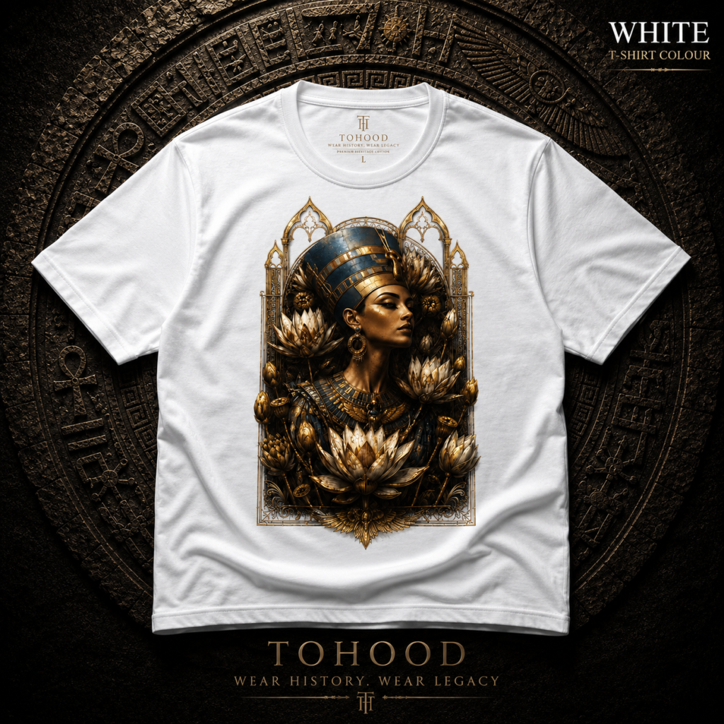 Egyptian Queen Graphic T‑Shirt — Vintage Goddess Portrait Tee
