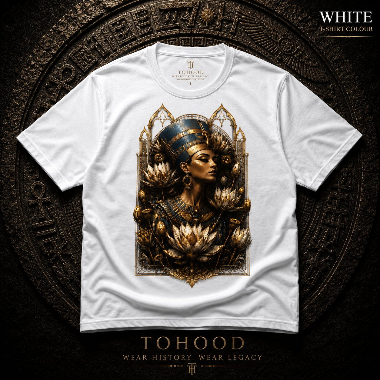 Egyptian Queen Graphic T‑Shirt — Vintage Goddess Portrait Tee - Image 11