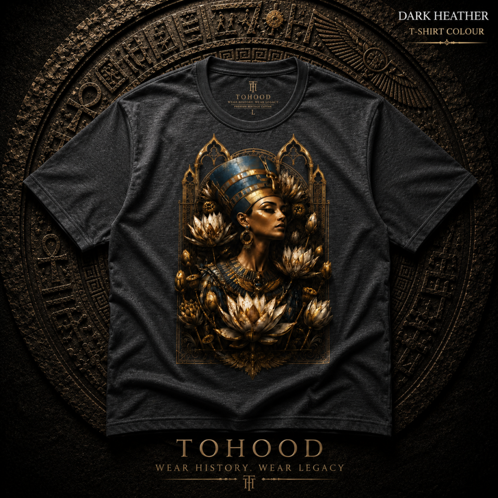 Egyptian Queen Graphic T‑Shirt — Vintage Goddess Portrait Tee