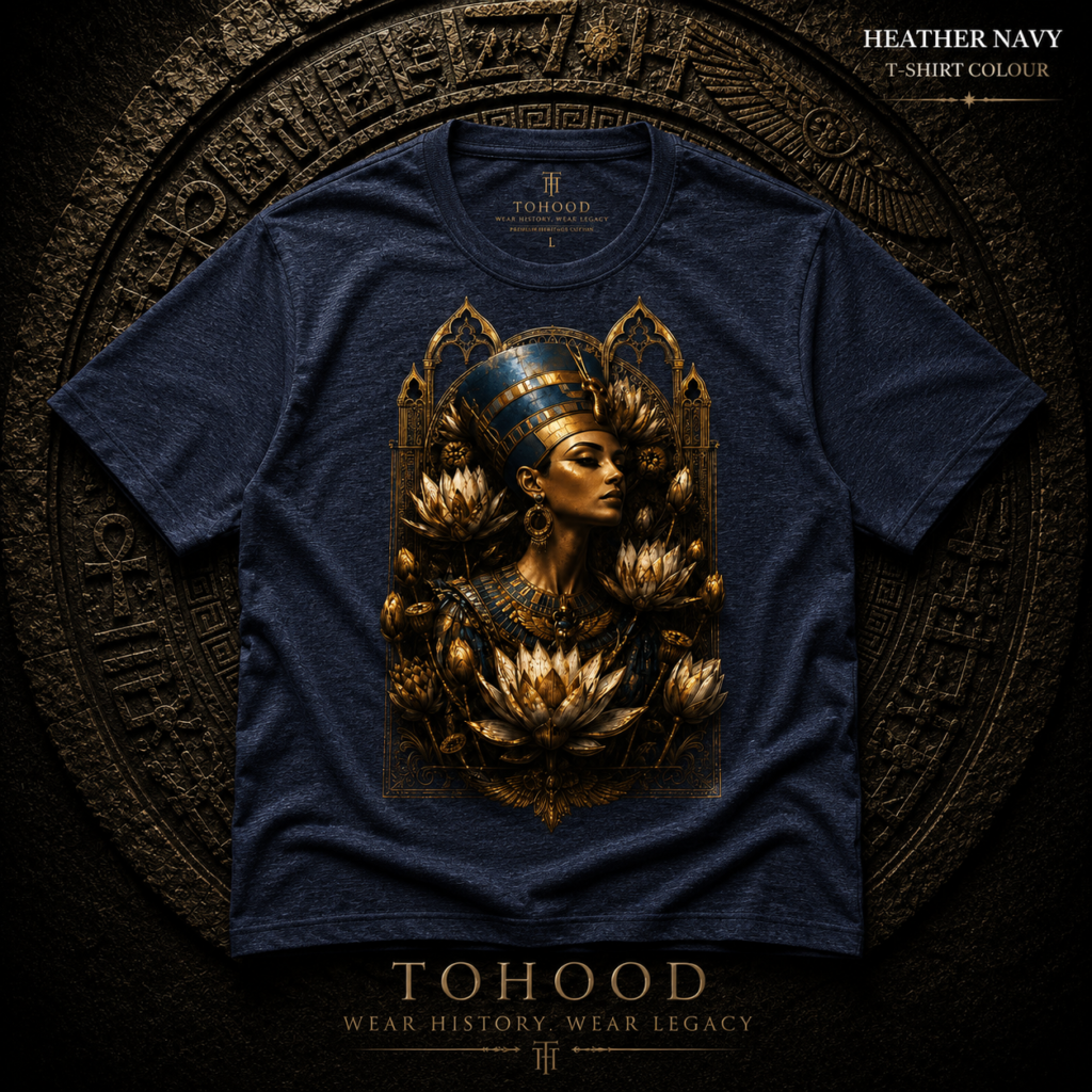 Egyptian Queen Graphic T‑Shirt — Vintage Goddess Portrait Tee
