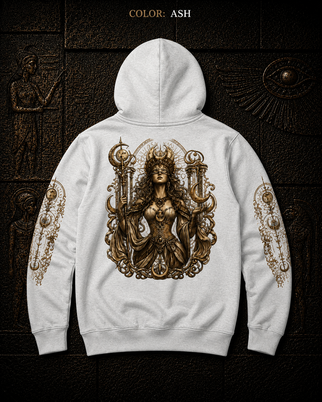 Transcendence Goddess Hoodie — Mystical Occult Graphic Pullover - Image 3
