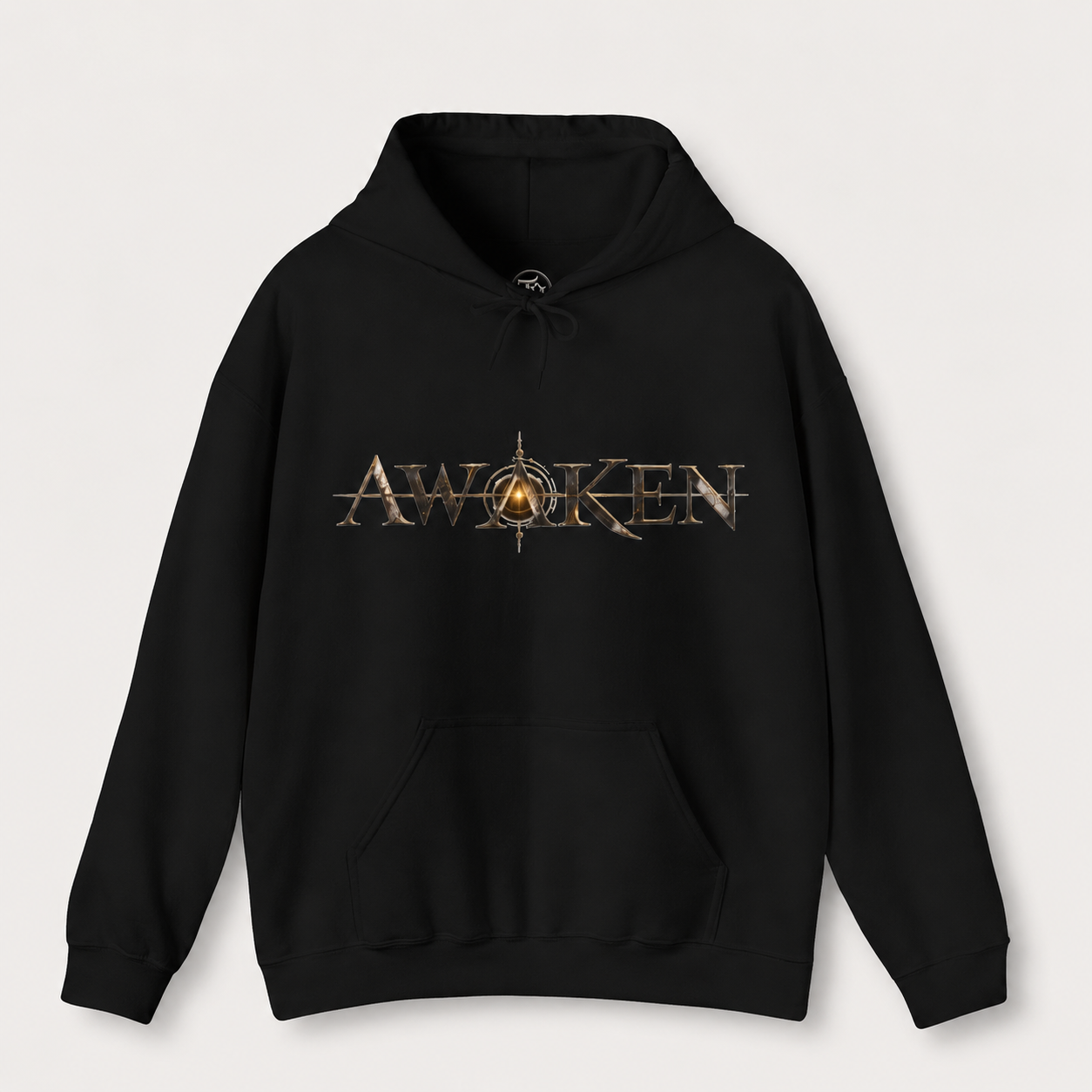 Awaken Graphic Hoodie — Surreal Cyberpunk Face Backprint - Image 2