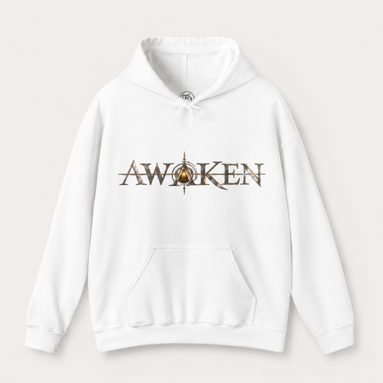 Awaken Graphic Hoodie — Surreal Cyberpunk Face Backprint - Image 4