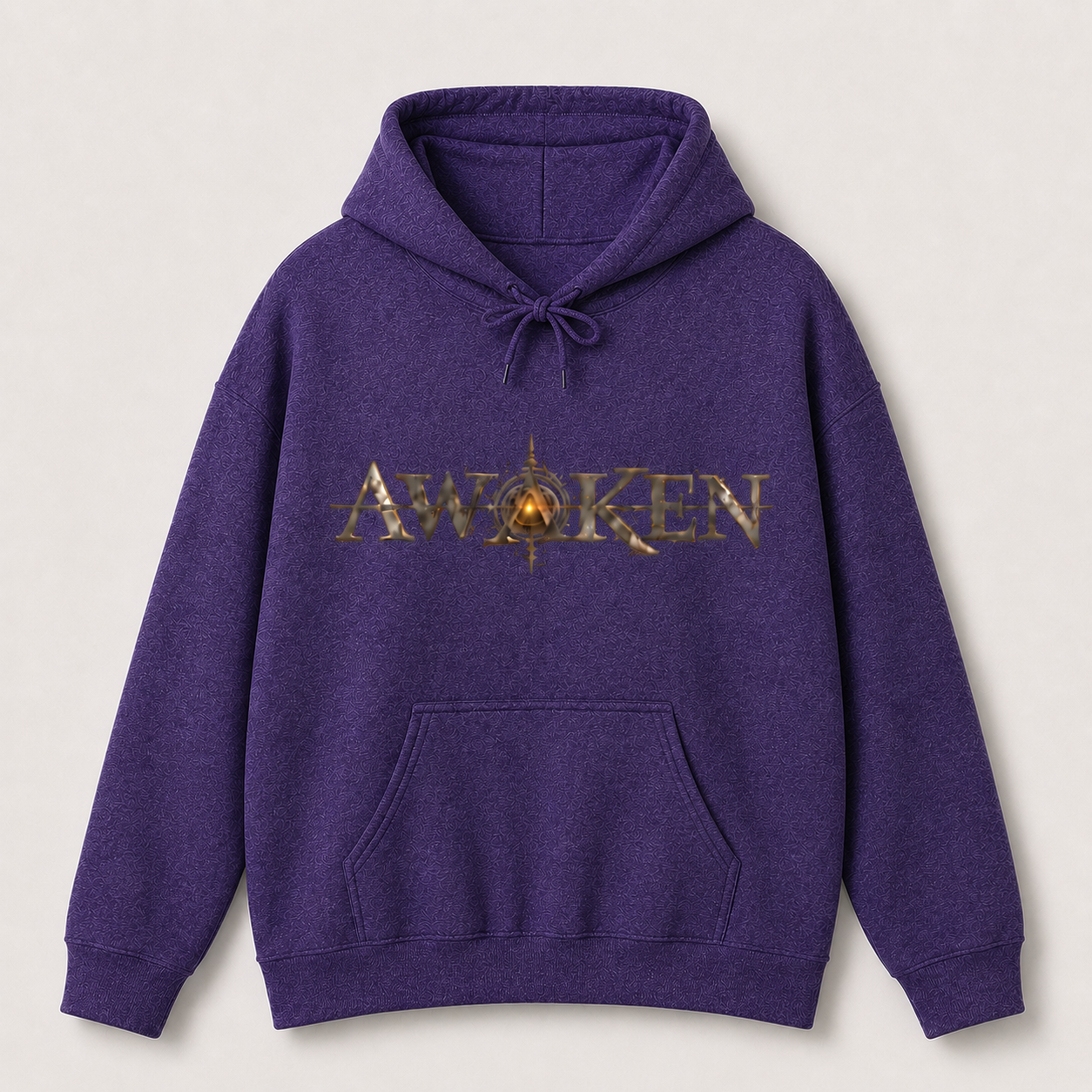 Awaken Graphic Hoodie — Surreal Cyberpunk Face Backprint - Image 22