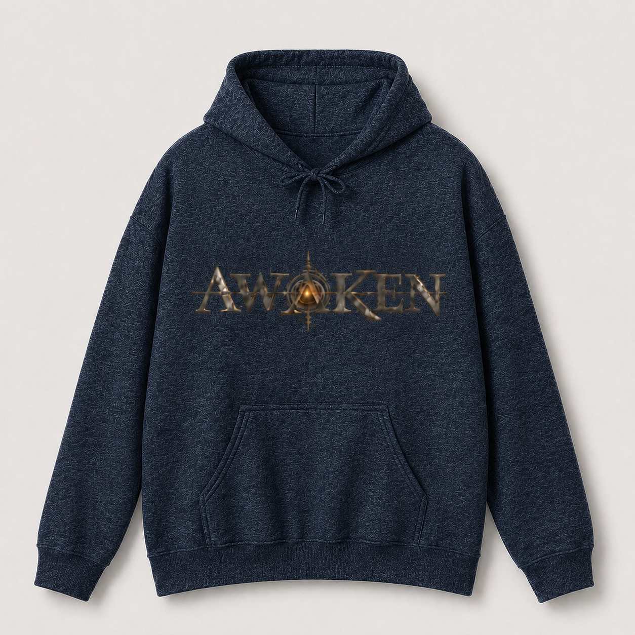 Awaken Graphic Hoodie — Surreal Cyberpunk Face Backprint - Image 20