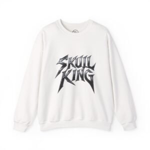 Skull King Graphic Sweatshirt – Gothic Skull Crewneck Pullover