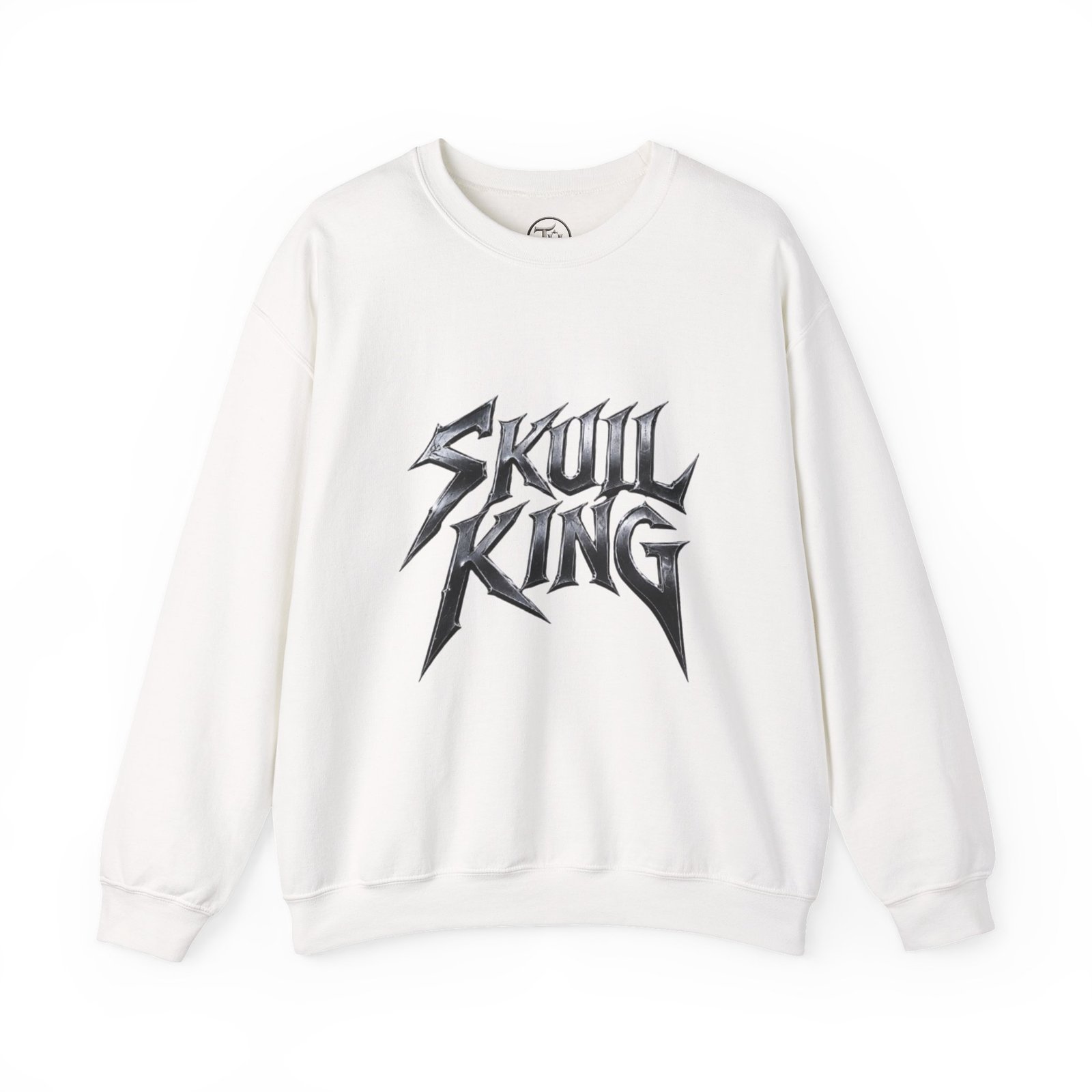 Skull King Graphic Sweatshirt – Gothic Skull Crewneck Pullover
