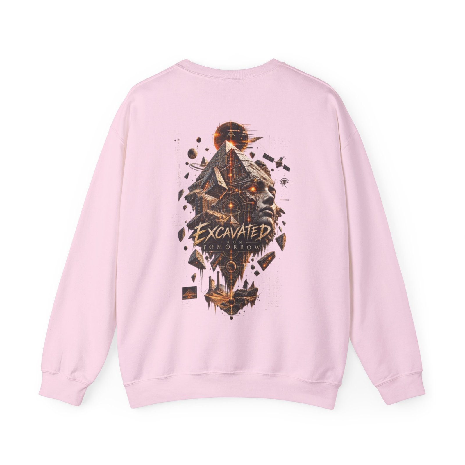 Crewneck Sweatshirt — "Excavated From Tomorrow" Retro Futurism Graphic Pullover - Image 20