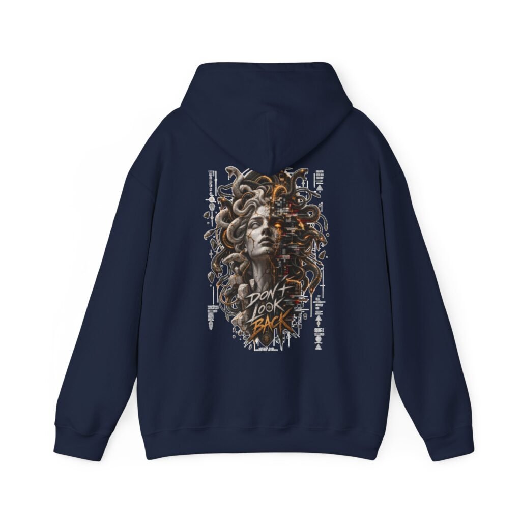 Medusa 'Face the Curse' Graphic Hoodie — Don’t Look Back Mythic Streetwear