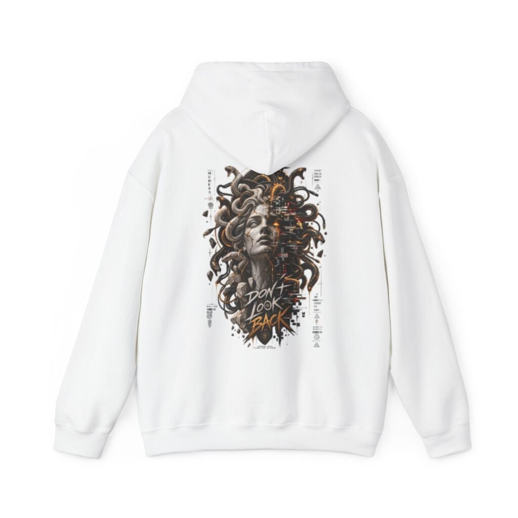 Medusa 'Face the Curse' Graphic Hoodie — Don’t Look Back Mythic Streetwear
