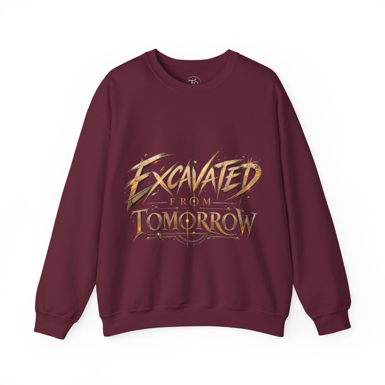 Crewneck Sweatshirt — "Excavated From Tomorrow" Retro Futurism Graphic Pullover - Image 9