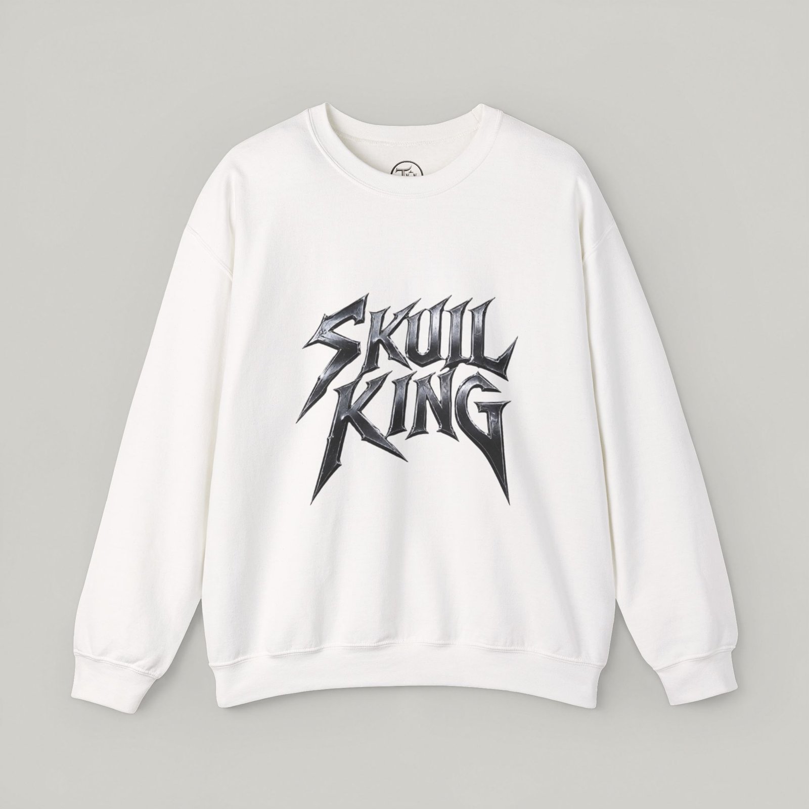 Skull King Graphic Sweatshirt – Gothic Skull Crewneck Pullover